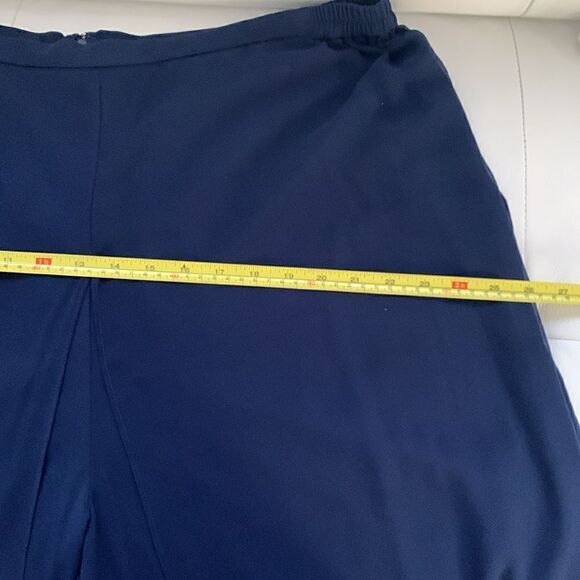 Emma Street Navy High Waisted Wide Leg Mesh Pant Size 18W - Picture 6 of 14